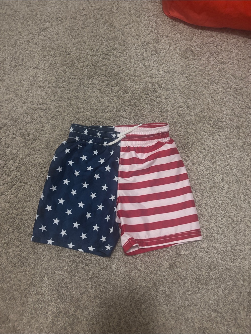 Old Navy Boys' Star & Stripe Swim Trunks - Red & Blue